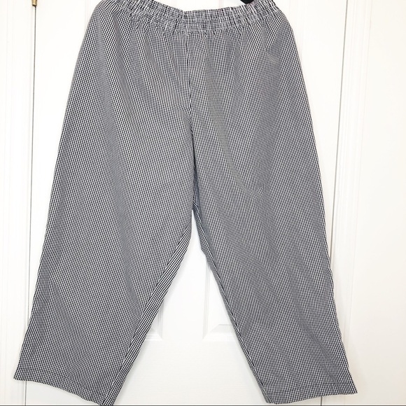 𝅺PREMIUM Uniforms Unisex Relaxed Chef’s Black and White Checkered Pant XL - Picture 3 of 9